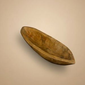 Barque à fruits en teck naturel (CH146)