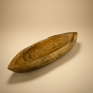 Barque à fruits en teck naturel (CH146)