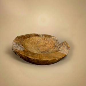 Petit bol à fruits en teck naturel sculpté à la main 1 #2