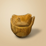 Saladier à Fruits Teck Vernis (220) #1